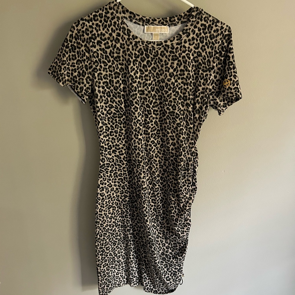 Michael Kors Cheetah Cinched Dress